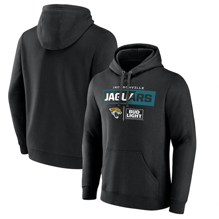 Men's Jacksonville Jaguars Black X Bud Light Pullover Hoodie