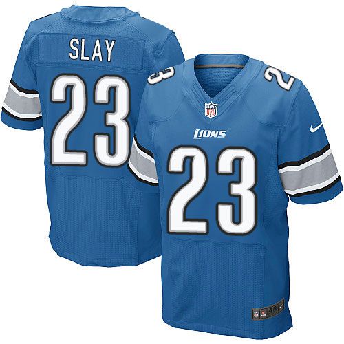 Nike Lions #23 Darius Slay Blue Team Color Men's Stitched NFL Elite Jersey