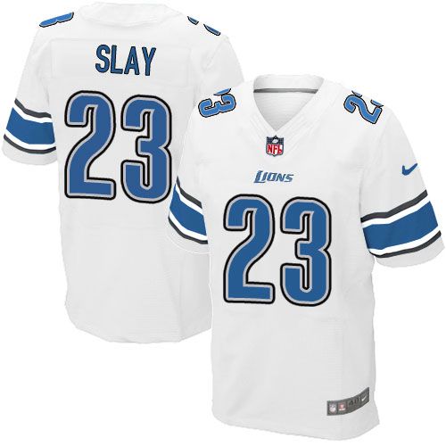 Nike Lions #23 Darius Slay White Men's Stitched NFL Elite Jersey