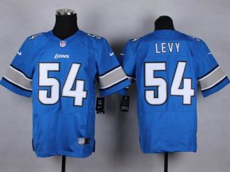 Nike Detroit Lions #54 DeAndre Levy Blue Team Color NFL Elite Jersey