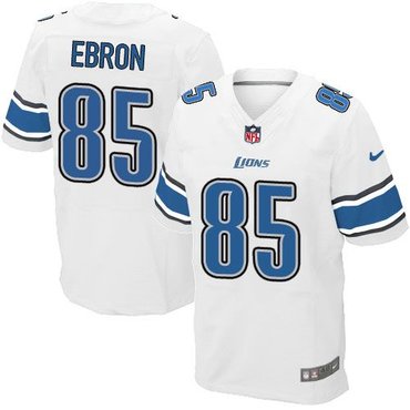 2014 NFL Draft NFL Detroit Lions #85 Eric Ebron White Elite Jersey