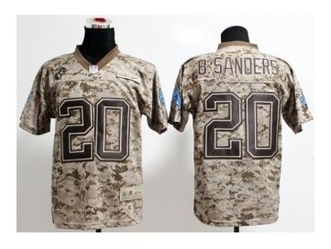 NEW jersey detroit lions #20 b.sanders camo(2013 new Elite)(USMC)