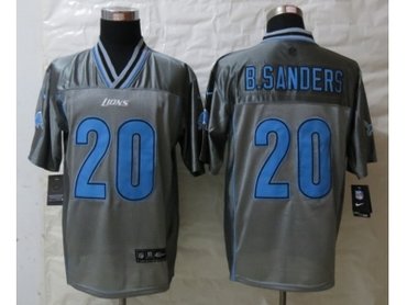 NEW Detroit Lions #20 B.Sanders Grey Jerseys(Vapor Elite)