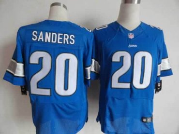 NEW NFL Detroit Lions 20 B.sanders Blue Jerseys (Elite)