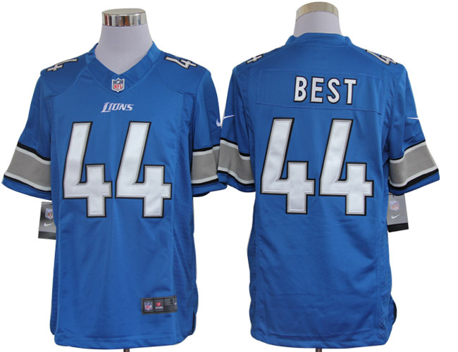 2012 NEW NFL Detroit Lions 44 Jahvid Best Blue Jerseys (Limited)