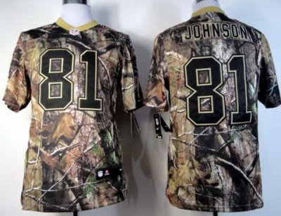 2012 NEW Detroit Lions 81 Calvin Johnson Camo Realtree NFL Jerseys(Elite)