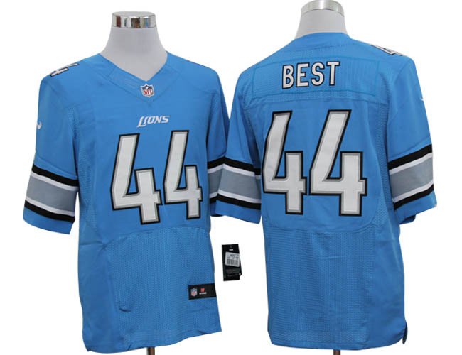 2012 NEW NFL Detroit Lions 44 Jahvid Best Blue Jerseys(Elite)