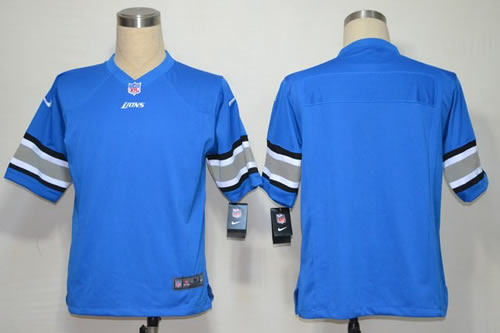 2012 NEW nfl detroit lions blank blue jerseys (game)