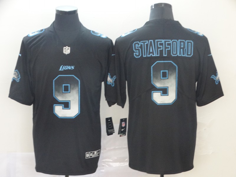 Lions 9 Matthew Stafford Black Arch Smoke Vapor Untouchable Limited Jersey