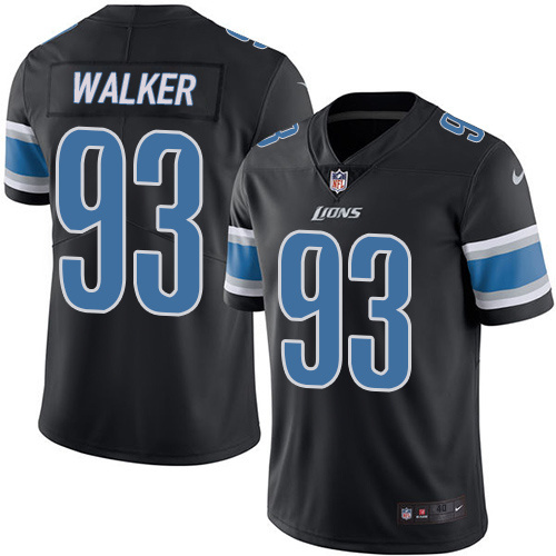 Nike Lions 93 Hill Jordan Black Color Rush Limited Jersey