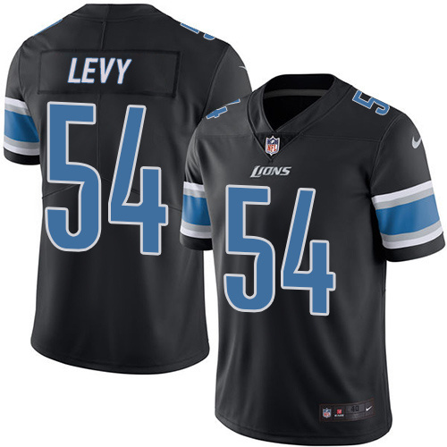 Nike Lions 54 Longa Steve Black Color Rush Limited Jersey