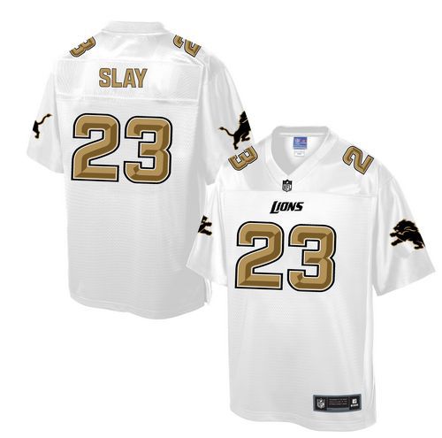 Nike Lions #23 Darius Slay White Men's NFL Pro Line Fashion Game Jersey