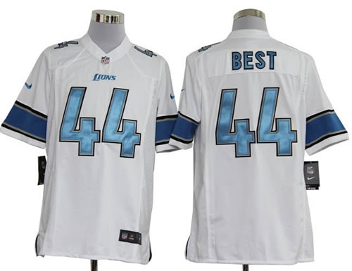 2012 NEW nfl detroit lions 44 jahvid best white jerseys (game)