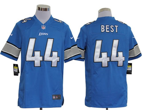 2012 NEW nfl detroit lions 44 jahvid best blue jerseys (game)