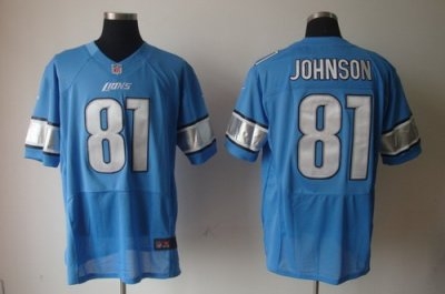 2012 nfl detroit lions #81 calvin johnson elite blue team color jerseys