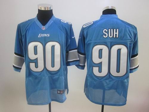 2012 detroit lions 90 ndamukong suh blue jerseys elite