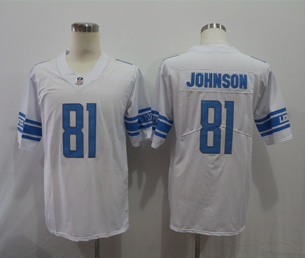 Nike Lions 81 Calvin Johnson White Vapor Untouchable Limited Jersey