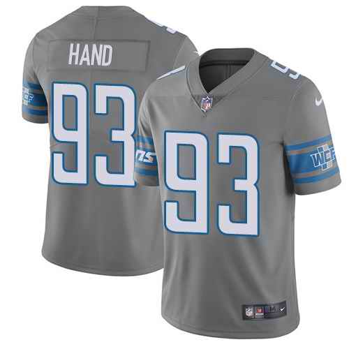 Nike Lions 93 Da'Shawn Handr Gray Color Rush Limited Jersey