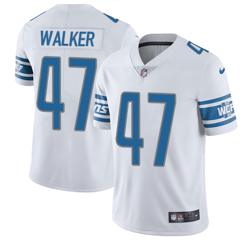 Nike Lions #47 Tracy Walker White Men's Stitched NFL Vapor Untouchable Limited Jersey