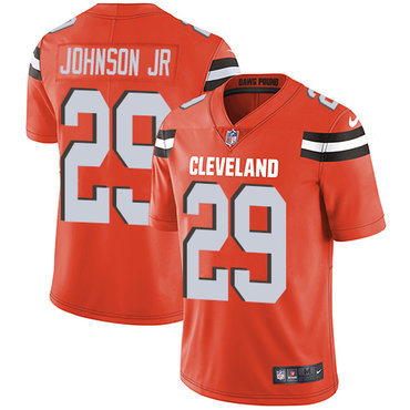 Nike Browns #29 Duke Johnson Jr Orange Alternate Men's Stitched NFL Vapor Untouchable Limited Jersey