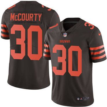 Nike Browns #30 Jason McCourty Brown Men's Stitched NFL Limited Rush Jersey