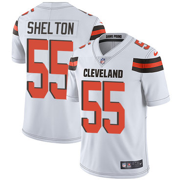 Nike Browns #55 Danny Shelton White Men's Stitched NFL Vapor Untouchable Limited Jersey