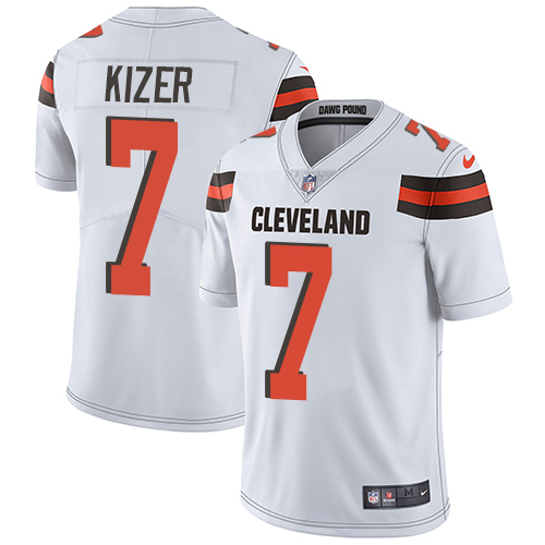 Nike Browns #7 DeShone Kizer White Men's Stitched NFL Vapor Untouchable Limited Jersey