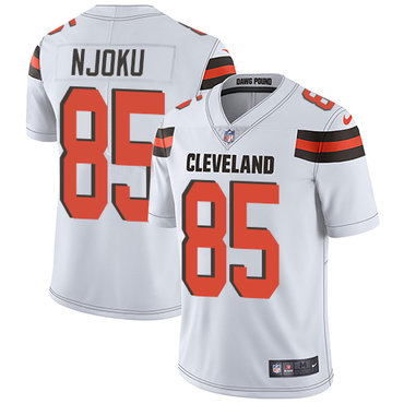 Nike Browns #85 David Njoku White Men's Stitched NFL Vapor Untouchable Limited Jersey