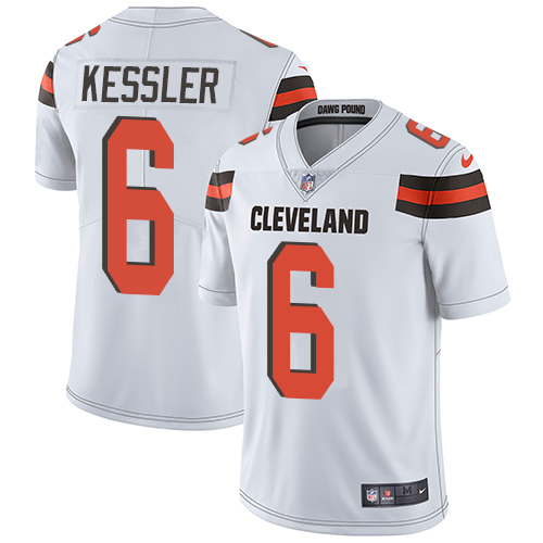 Nike Browns #6 Cody Kessler White Men's Stitched NFL Vapor Untouchable Limited Jersey