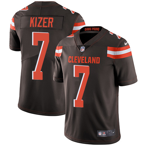 Nike Browns #7 DeShone Kizer Brown Team Color Men's Stitched NFL Vapor Untouchable Limited Jersey