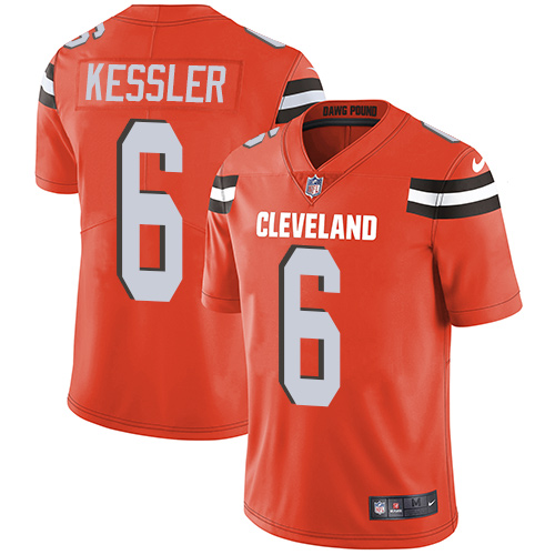 Nike Browns #6 Cody Kessler Orange Alternate Men's Stitched NFL Vapor Untouchable Limited Jersey