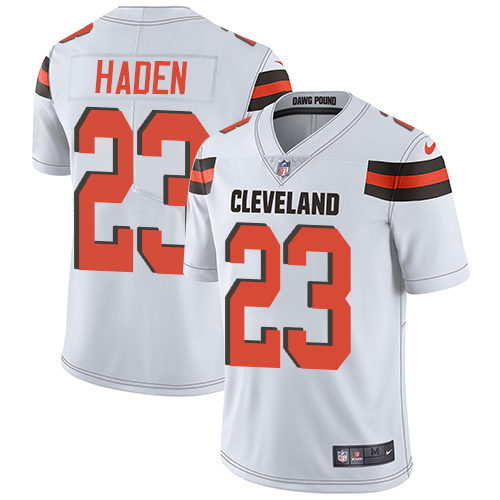 Nike Browns #23 Joe Haden White Men's Stitched NFL Vapor Untouchable Limited Jersey