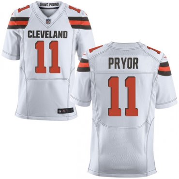 Nike Cleveland Browns 11 Terrelle Pryor White Elite Jersey