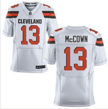 Nike Cleveland Browns #13 Josh McCown White Men's Stitched NFL New Elite Jersey