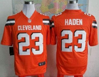 Nike Cleveland Browns #23 Joe Haden Orange Alternate Men's Stitched NFL Game Jersey