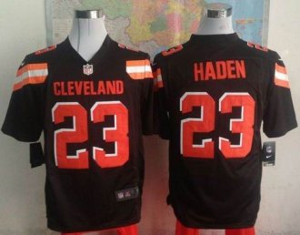 Nike Cleveland Browns #23 Joe Haden Brown Team Color Men's Stitched NFL Game Jersey