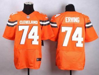 Nike Cleveland Browns #74 Cameron Erving Orange Alternate Men's Stitched NFL New Elite Jersey