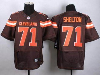 Nike Cleveland Browns #71 Danny Shelton Brown Team Color Men's Stitched NFL New Elite jersey