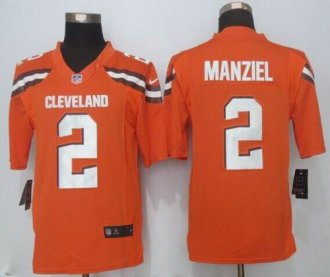 Nike Cleveland Browns #2 Johnny Manziel Orange Alternate Men's Stitched NFL Limited jersey