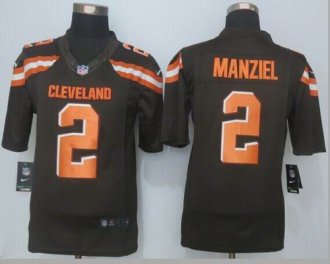 Nike Cleveland Browns #2 Johnny Manziel Brown Team Color Men's Stitched NFL Limited jersey