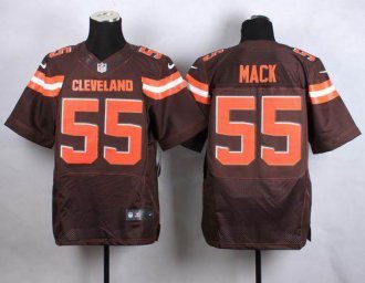 Nike Browns #55 Alex Mack Brown Team Color Men's Stitched NFL New Elite Jersey