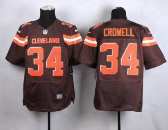 Nike Cleveland Browns #34 Isaiah Crowell Brown Team Color Men's Stitched NFL New Elite jersey