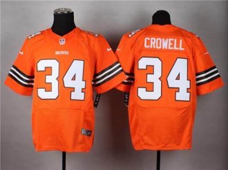 Nike Cleveland Browns #34 Isaiah Crowell Orange Alternate NFL Elite Jersey