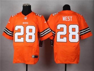 Nike Cleveland Browns #28 Terrance West Orange Alternate NFL Elite Jersey