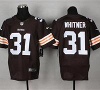 NEW Cleveland Browns #31 Donte Whitner Brown Team Color NFL Elite Jersey