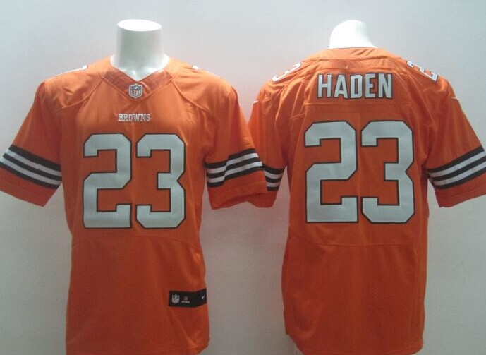 NEW NFL Cleveland Browns 23 Haden orange jerseys (Elite)