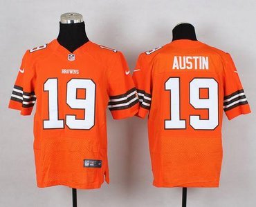 New Cleveland Browns #19 Miles Austin Orange NFL Elite Jersey