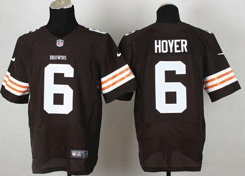 NEW Cleveland Browns #6 Brian Hoyer Brown Team Color NFL Elite Jersey