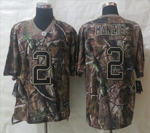 New Nike Cleveland Browns 2 Manziel Camo Elite Jerseys