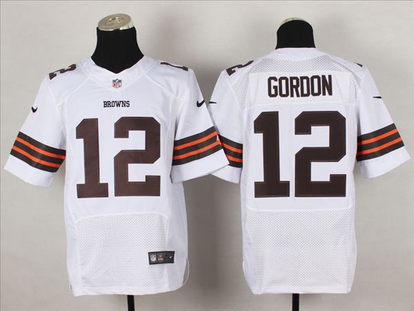 Nike Cleveland Browns #12 Josh Gordon White Elite Jersey